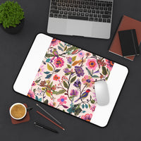 Blush Bird Garden Printed Cozy Workstation Upgrade desk mat – original NewGiftDay design, view 4
