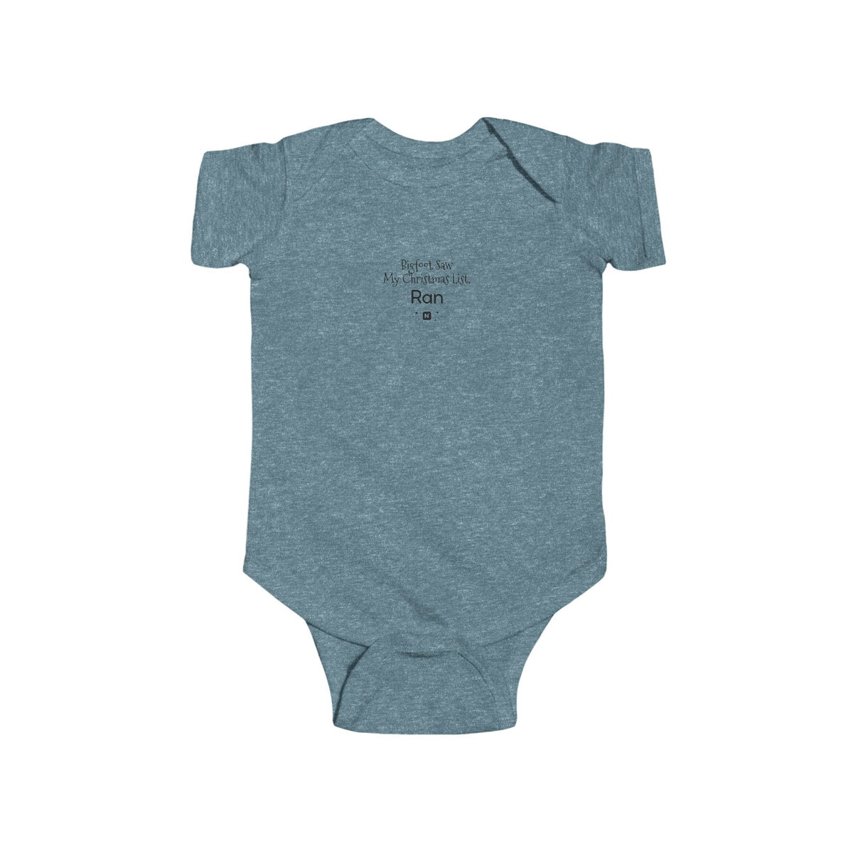 Bigfoot Christmas List baby bodysuit – original NewGiftDay design, view 6