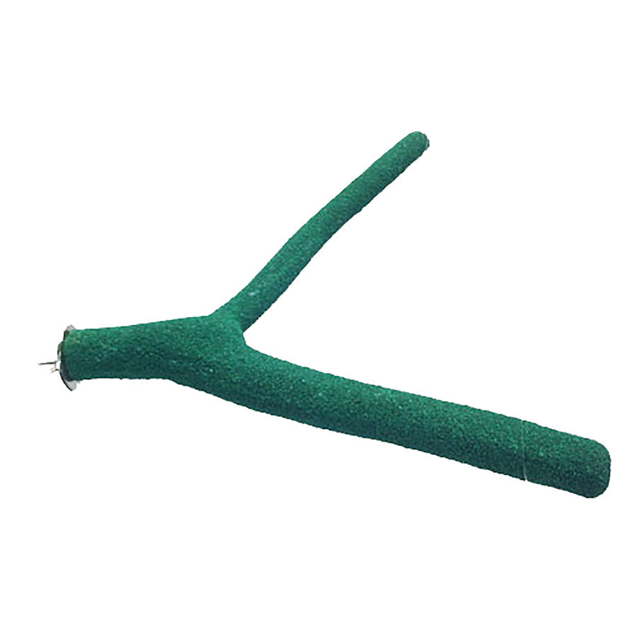A and E Cages Forked Sand Covered Bird Perch