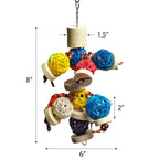 A and E Cages Happy Beaks Ball Thing Bird Toy XS