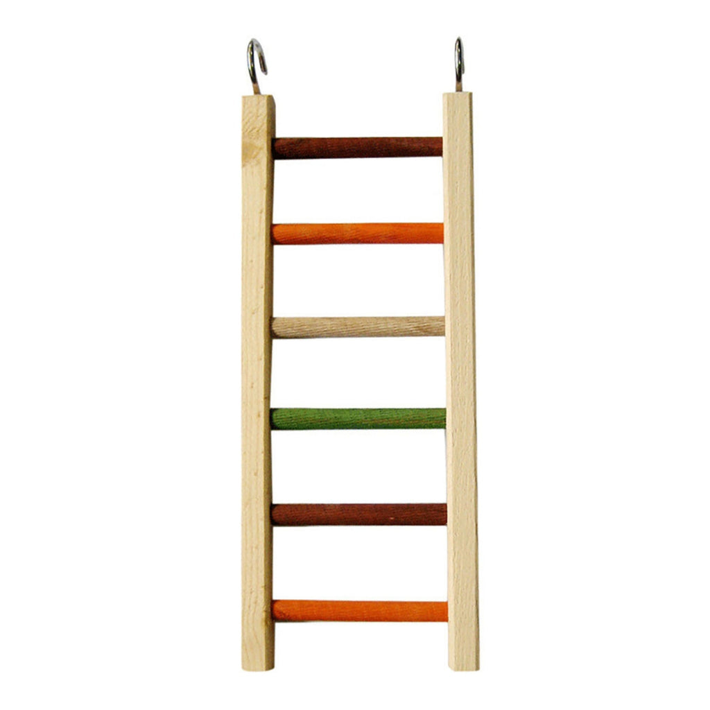 A & E Cages Happy Beaks Wooden Hanging Ladder Bird Toy