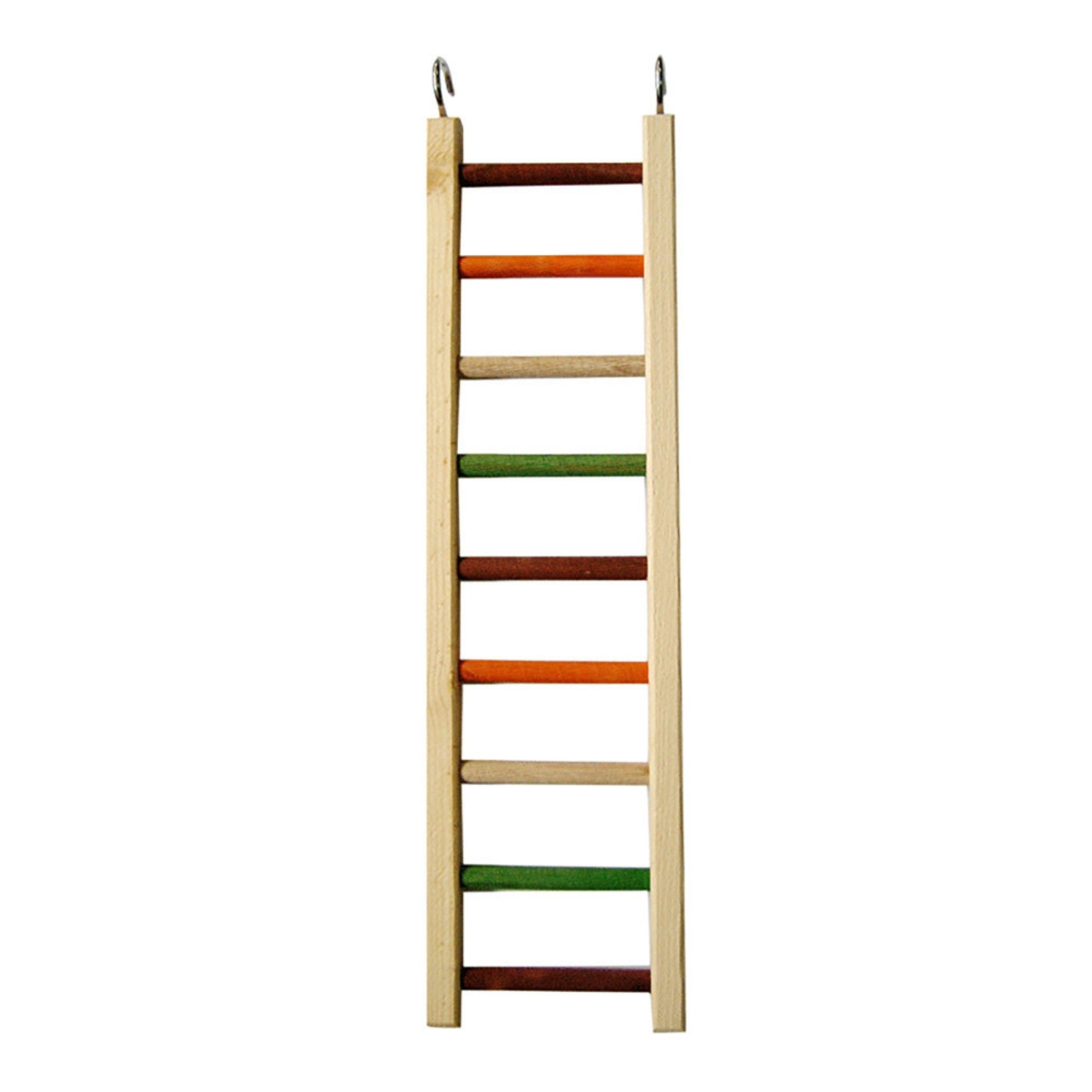 A & E Cages Happy Beaks Wooden Hanging Ladder Bird Toy