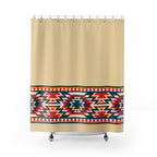 Abstract Tribal Geometric Shower Curtain Gift: Southwestern Edge for Modern Homes
