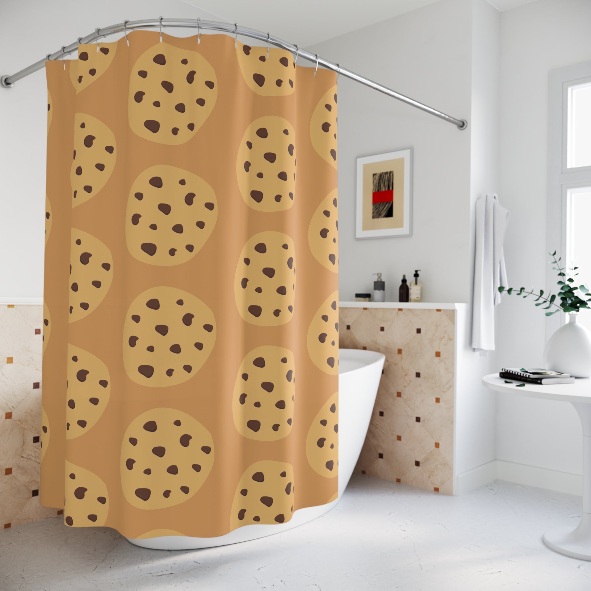 Chocolate Chip Cookie Shower Curtain Gift: Sweet Whimsy for Cozy Homes