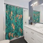 Whimsical Seahorse Kelp Forest Shower Curtain Gift: Enchanted Ocean Vibe for Coastal Homes