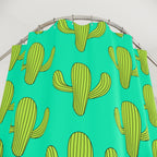 Cheerful Saguaro Cactus Pattern Shower Curtain Gift: Desert Chic for Sunny Homes