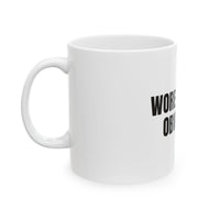 Wore It First Obviously Ceramic Coffee for First-Sip Sass mug – original NewGiftDay design, view 3