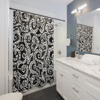 A Little Snaky Patterned Shower Curtain