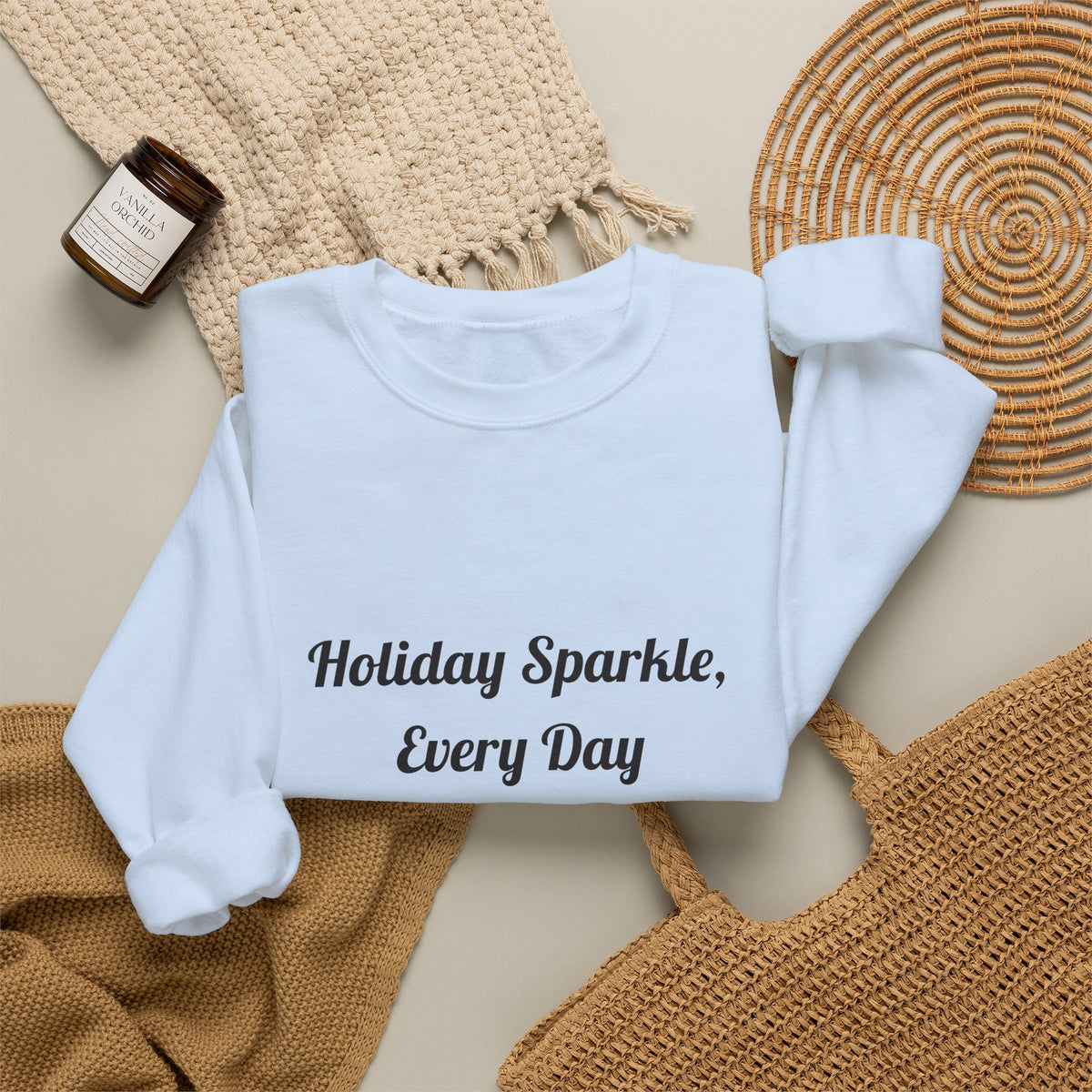 Holiday Sparkle Every Day sweatshirt – original NewGiftDay design, view 17