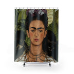 Iconic Self-Portrait Fine Art Shower Curtain Gift: Maximalist Statement Piece