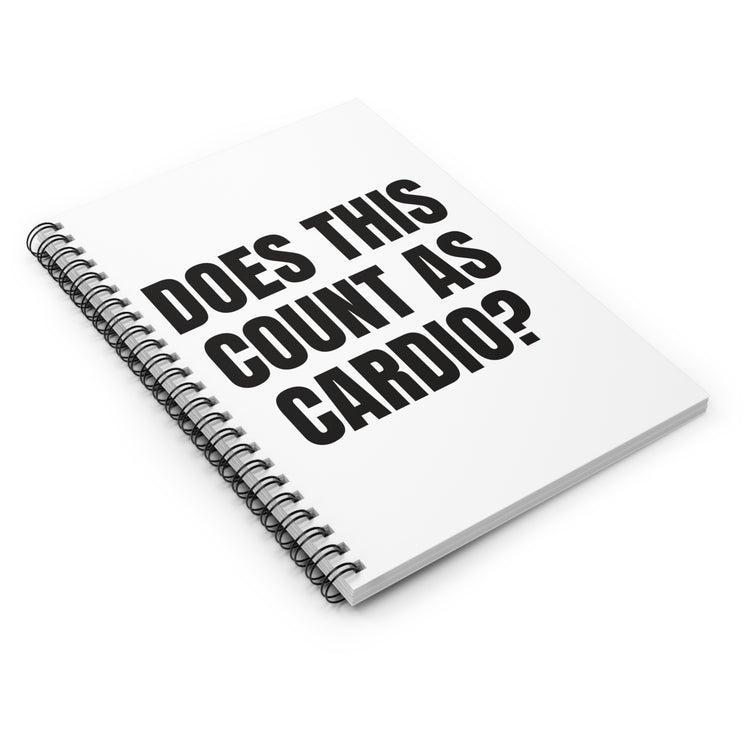 Does This Count as Cardio Spiral for Gym Notes notebook – original NewGiftDay design, view 3