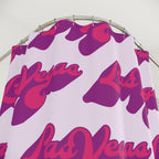 Las Vegas Neon Slogan Shower Curtain Gift: Retro Glamour for Nightlife Lovers