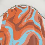 Geologic Layer Abstract Shower Curtain Gift: Southwestern Serenity for Earthy Home