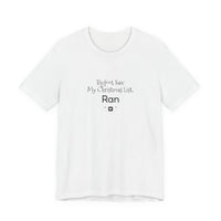 Bigfoot Christmas List T-shirt – original NewGiftDay design