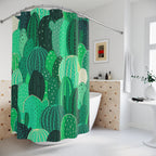 Cactus Shower Curtain by, Tropical Bathroom Decor, Greenery Home Accent, Boho Style Gift, Unique Bathroom Accessories