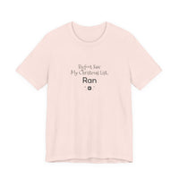 Bigfoot Christmas List T-shirt – original NewGiftDay design, view 3