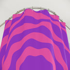 Op Art Wavy Swirl Shower Curtain Gift: Hypnotic Retro for Psychedelic Homes