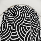 No Rules Black & White Shower Curtain