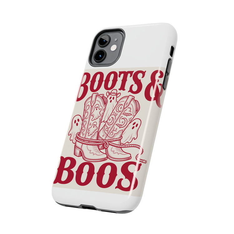 Western Boots Ghost Charm phone case – original NewGiftDay design, view 3