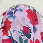 Red Pop Art Rose Garden Shower Curtain Gift: Romantic Drama for Elegant Homes