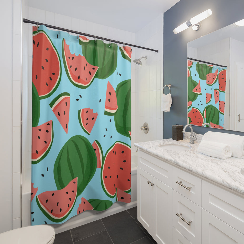 Watermelon Ting Shower Curtain