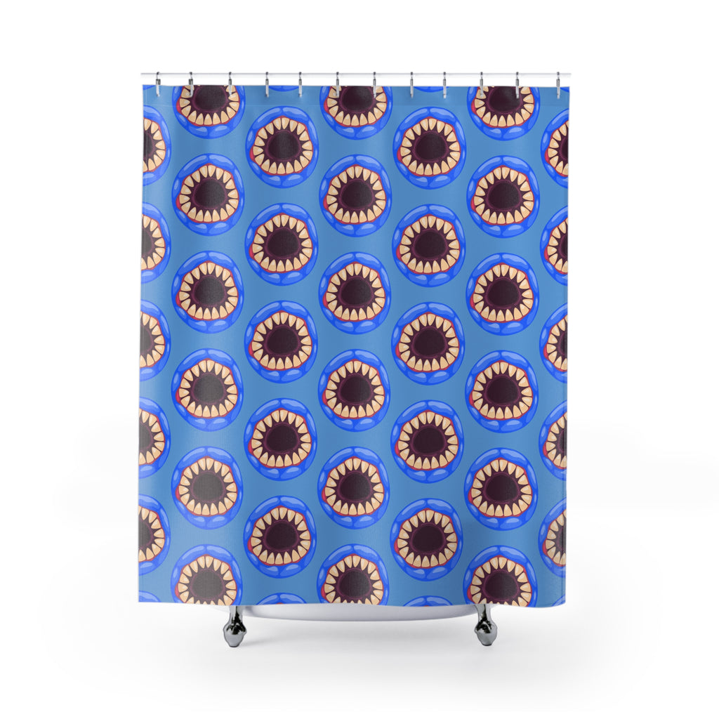 Sharp-Toothed Monster Mouth Shower Curtain Gift: Audacious Art for Edgy Homes