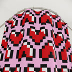 Pixel Heart Gaming Shower Curtain Gift: Retro Love for Gamer Homes