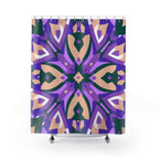 Abstract Geometric Mandala Shower Curtain Gift: Zen Art for Serene Homes
