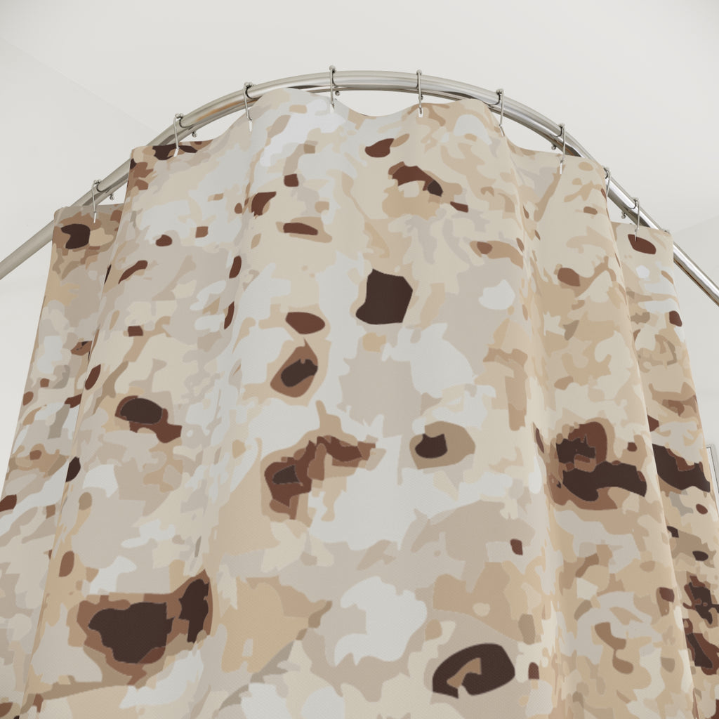 Abstract Speckled Tortilla Texture Shower Curtain Gift: Earthy Minimalism for Calm Spaces