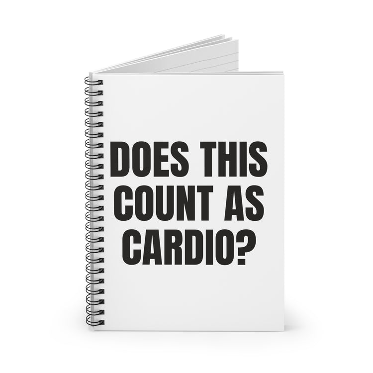Does This Count as Cardio Spiral for Gym Notes notebook – original NewGiftDay design, view 2
