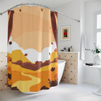 Picturesque Autumn Valley Path Shower Curtain Gift: Scenic Fall for Inviting Homes