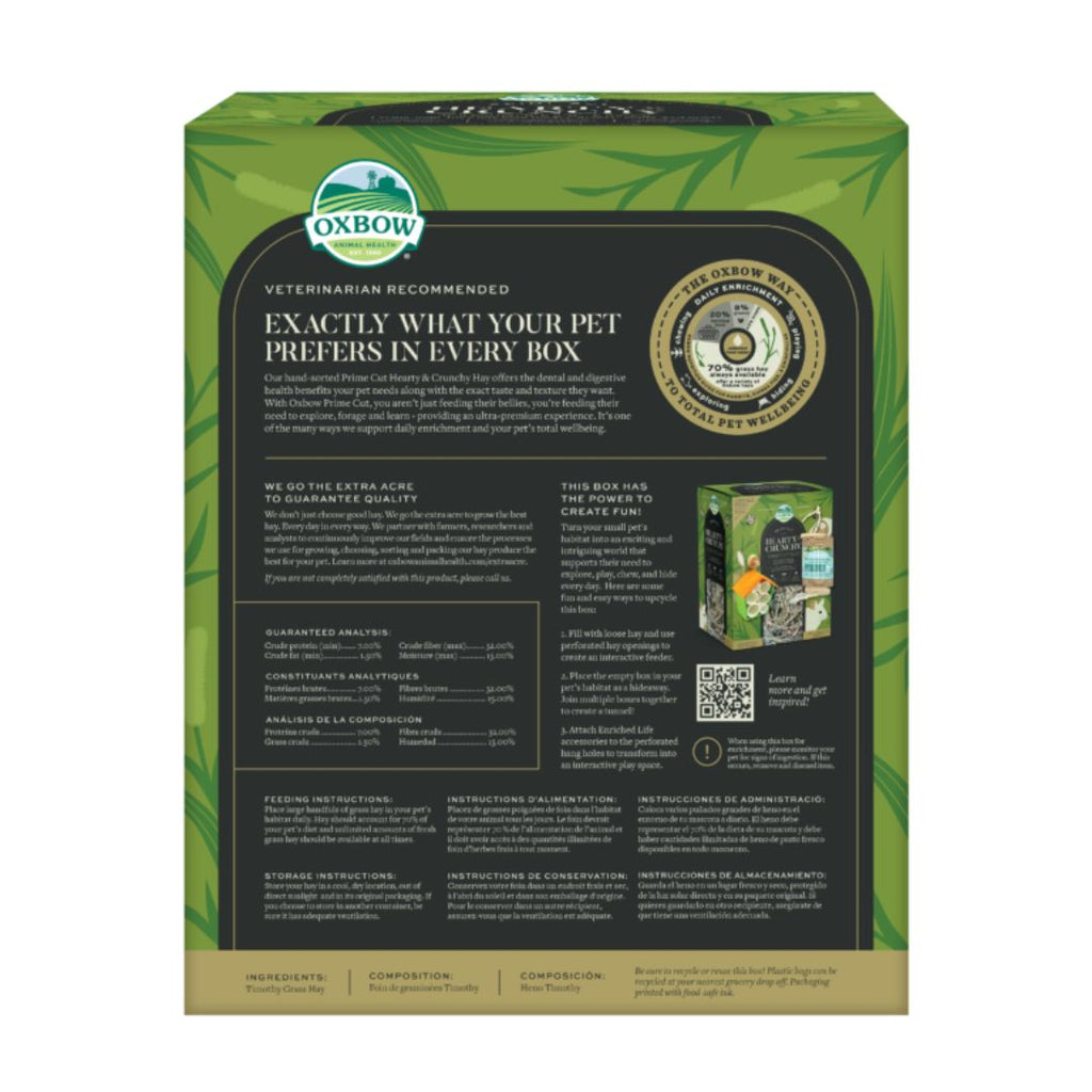 Oxbow Small Animal Prime Crunchy Timothy Hay