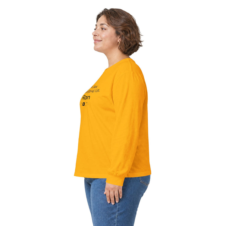 Bigfoot Christmas List long sleeve tee in dark-chocolate – original NewGiftDay design