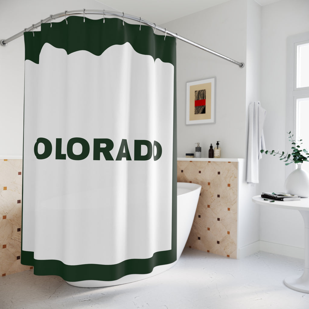 Colorado State Slogan Shower Curtain Gift: Mountain Pride for Local Homes