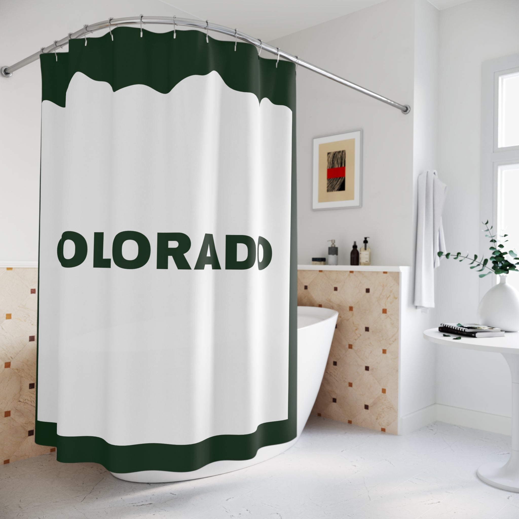 Colorado State Slogan Shower Curtain Gift: Mountain Pride for Local Homes