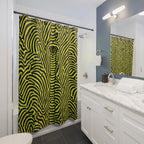 Hypnotic Cobra Maze Shower Curtain Gift: Psychedelic Intrigue for Modern Homes