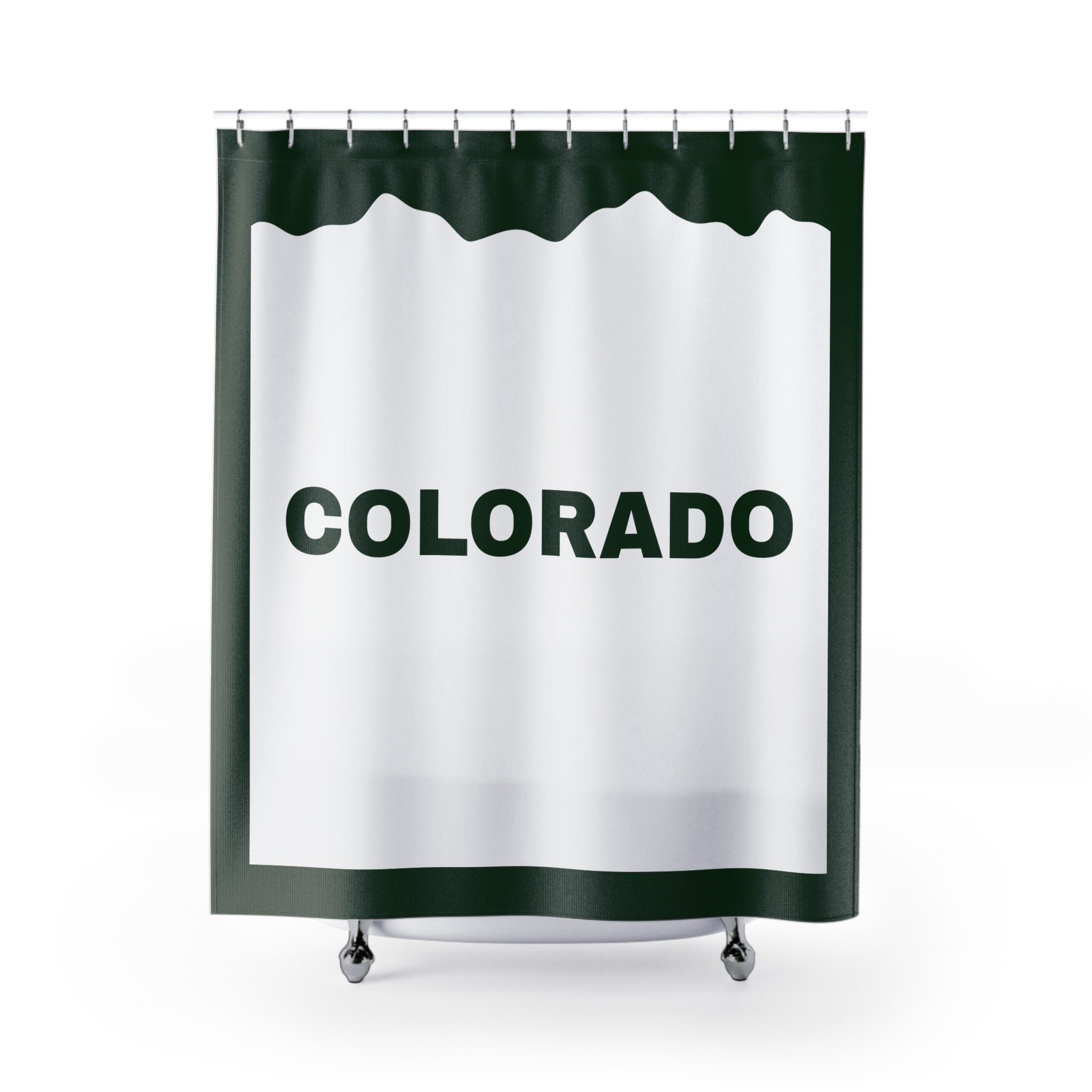Colorado State Slogan Shower Curtain Gift: Mountain Pride for Local Homes
