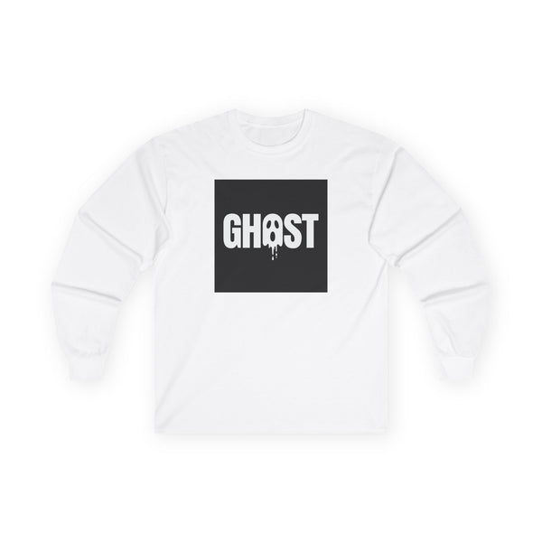 Moonlit Ghost Lettering Long Sleeve Tee design