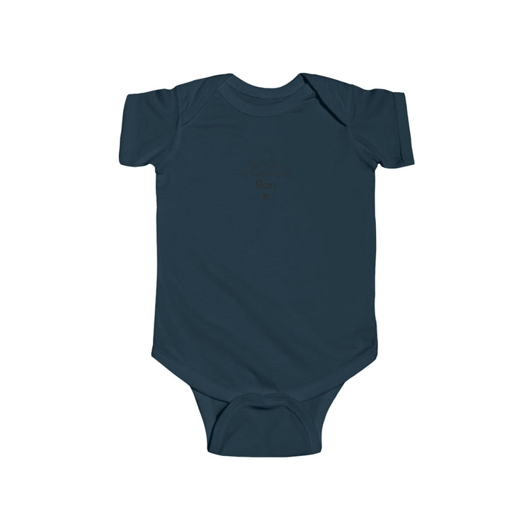 Bigfoot Christmas List baby bodysuit in navy – original NewGiftDay design
