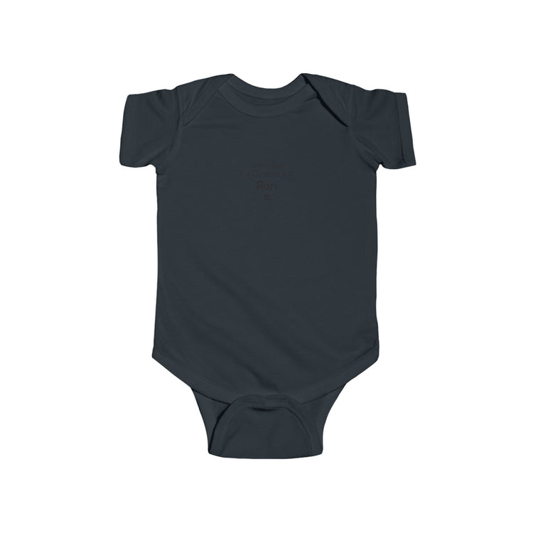 Bigfoot Christmas List baby bodysuit in black – original NewGiftDay design