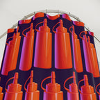 Ketchup Bottle Pop Art Shower Curtain Gift: Graphic Edge for Foodie Homes
