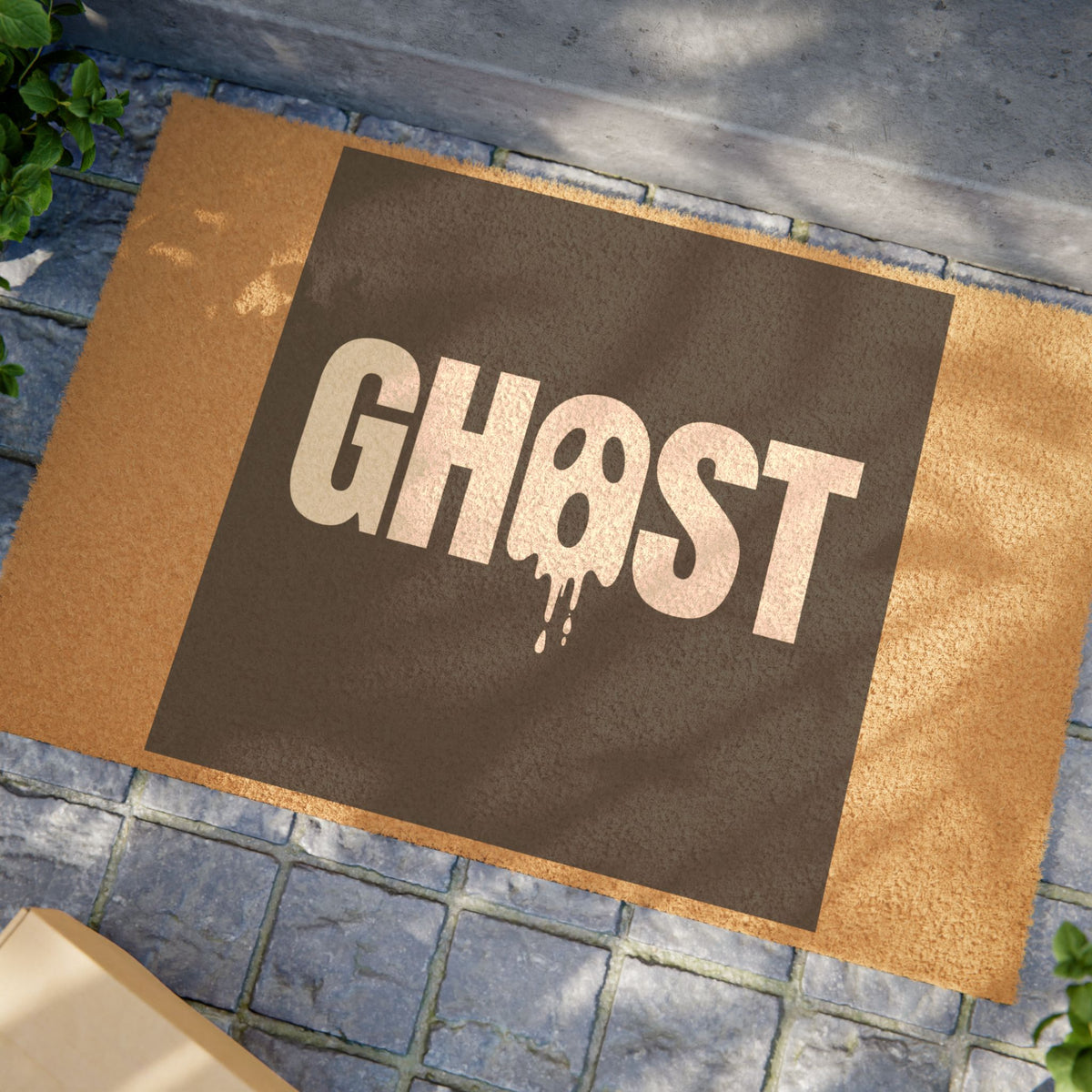 Dripping Ghost Face Halloween for Entryways doormat – original NewGiftDay design, view 4