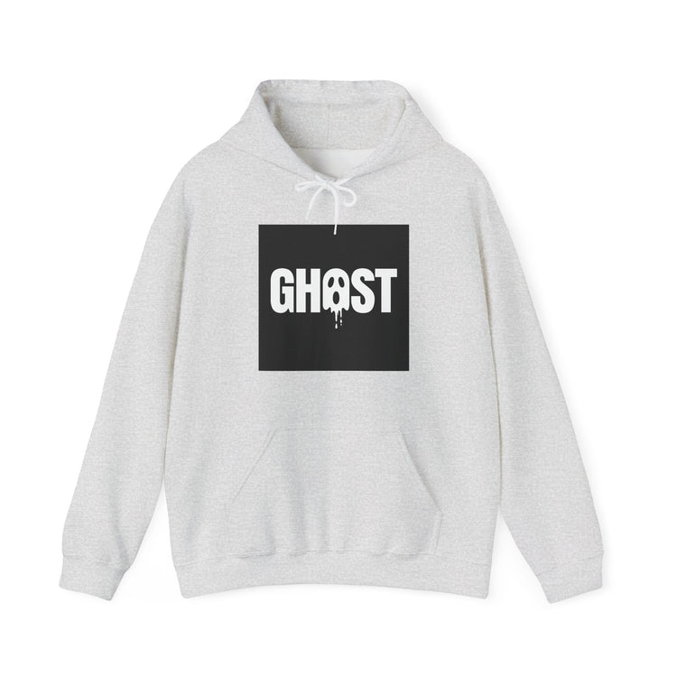 Dripping Ghost Face hoodie in ash – original NewGiftDay design