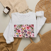 Blush Bird Garden DTG Printed for Cozy Blooms sweatshirt – original NewGiftDay design, view 11
