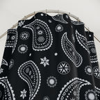 Classic Black & White Paisley Shower Curtain Gift: Timeless Boho Chic for Edgy Homes