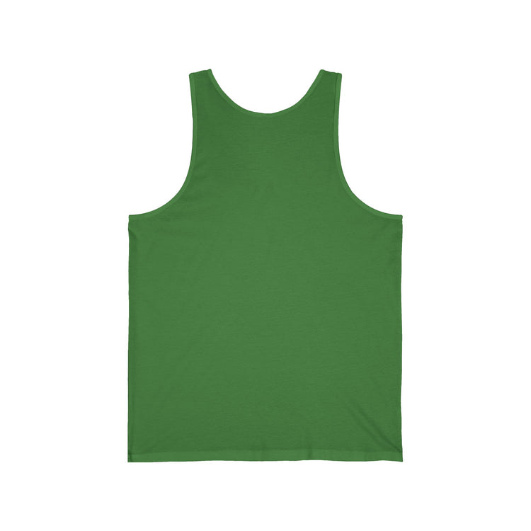 Bigfoot Christmas List Unisex Jersey Tank tank top in leaf – original NewGiftDay design