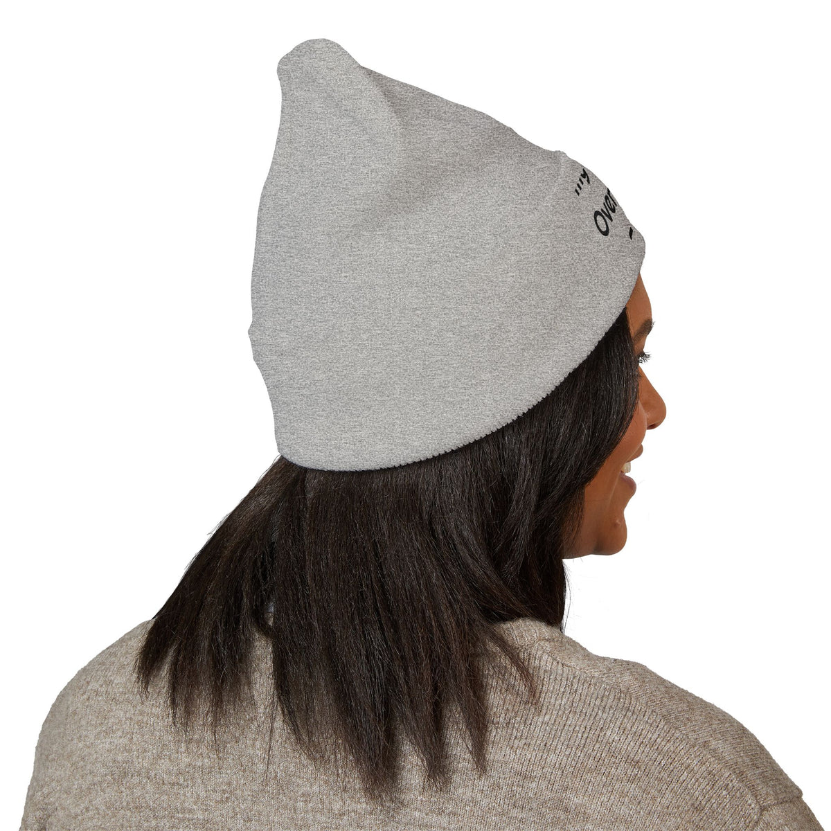 My Hobby Is Overthinking Snacks Printed Cuffed for Chilly Snack Weather beanie – original NewGiftDay design, view 12