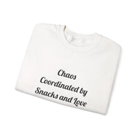 Chaos Coordinated by Snacks and Love DTG Printed for Family Time sweatshirt – original NewGiftDay design, view 7