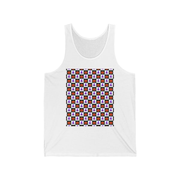 Jack-O'-Lantern Parade Unisex Jersey Tank design