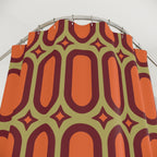 Mid-Century Geometric Shower Curtain Gift: Retro Capsule for Vintage Homes